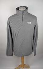The North Face Men's Glacier 1/4 Zip Fleece - Grey size uk large walking hiking
