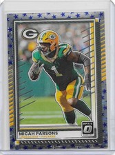 Micah Parsons 2025 Donruss Optic Football Blue Stars SP #85