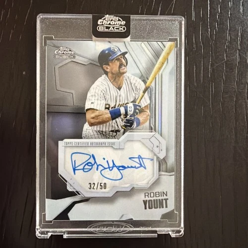 2026 Topps Chrome Black Robin Yount Ivory Autographs (Raw)