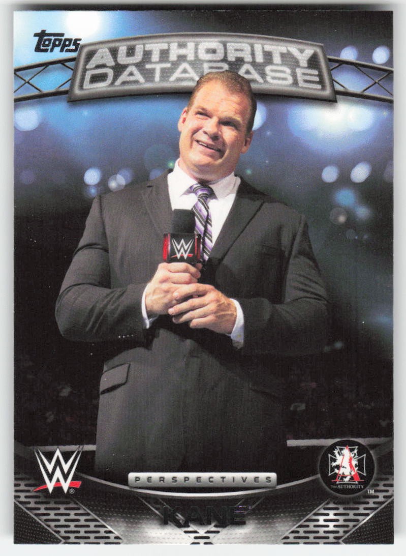 2016 Topps WWE Authority Database Kane #4A