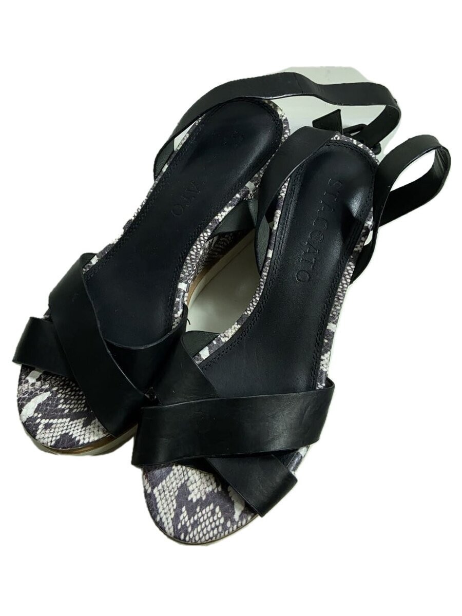 STACCATO Python pattern platform sandals 24cm BLK - image 2