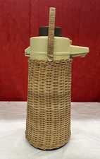 Vintage 70’s Wicker Tea/Coffee Insulated Dispenser