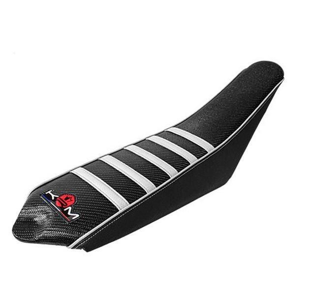 Housse de selle Sherco 2013+ blanche KRM antidérapante et étanche