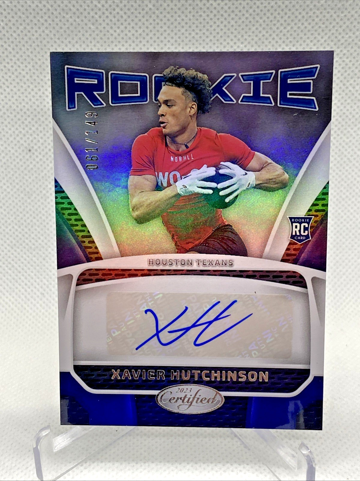 2023 Certified Xavier Hutchinson RC #RS-10 Rookie Signatures Auto /149 Texans JB