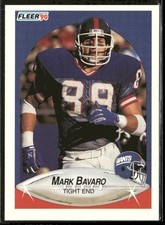 1990 Fleer Mark Bavaro #64 New York Giants