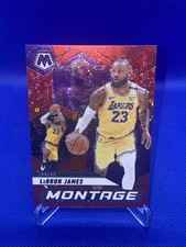 2024-25 Panini Mosaic - Montage LeBron James #19 Red Fast Break Prizm 50/99