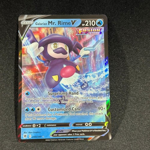 GALARIAN MR. RIME V 049/189 Holo V Rare Astral Radiance Pokemon NM/M NM/M