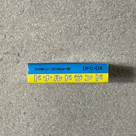 Donald Land W/Box Manual Ticket Famicom FC NES Good Used Game Retro Rare NTSC-J