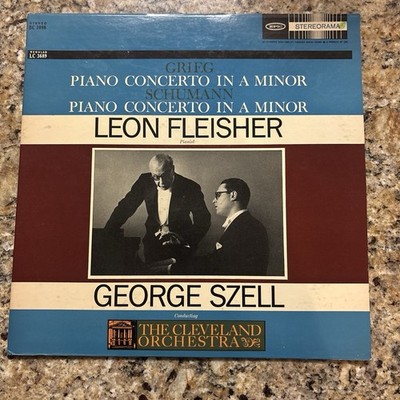 GRIEG & SCHUMANN Piano Concertos - FLEISHER - SZELL - EPIC ST LP 1960 GOLD