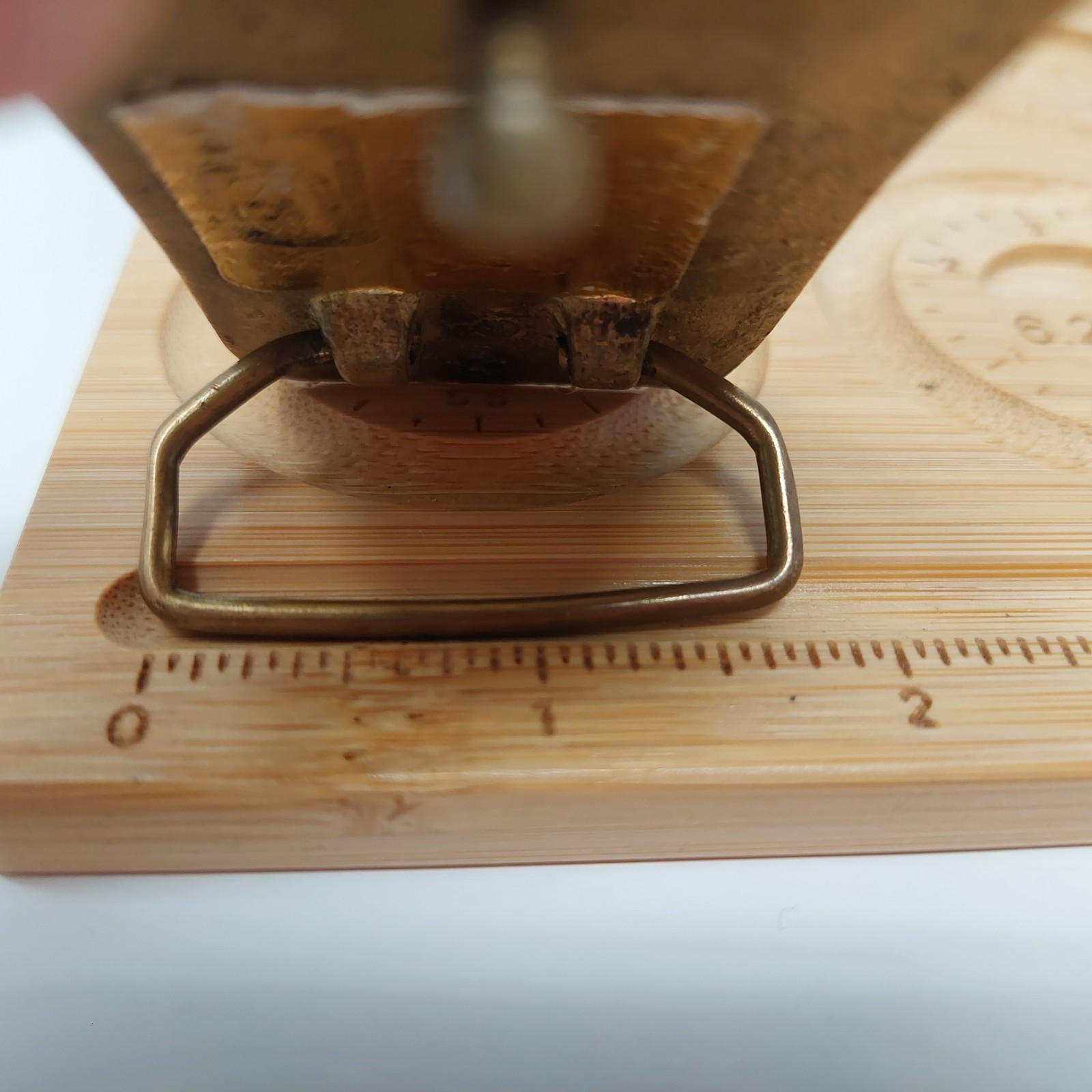 VTG Shambu Solid Brass Handmade Leather Belt Buck… - image 8