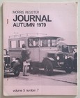 Morris Register Journal Autumn 1970 Volume 5 Number 7. Ref00103