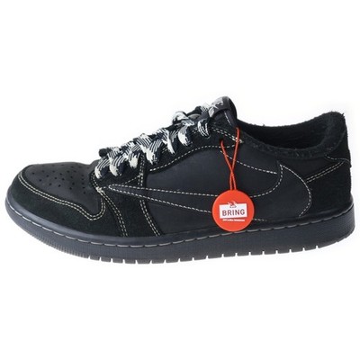 NIKE XTRAVIS SCOTT AIR JORDAN 1 LOW OG SP BLACK PHANTOM DM7866-001 CUT Used 31a4