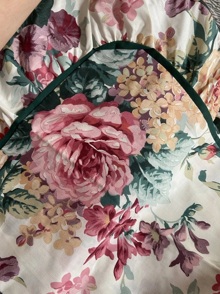 Antique Martha Stewart King Size Pillow Sham Floral 20 X 36 Inch - Изображение 4 из 4