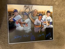 Ron Cey / Steve Garvey / Davey Lopes / Bill Russell - Autographed 16x20 -Tristar
