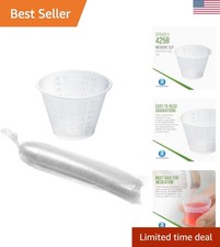 High-Quality 1 oz Clear Medicine Cups - Bulk Pack of 100 with Curved Lip Design