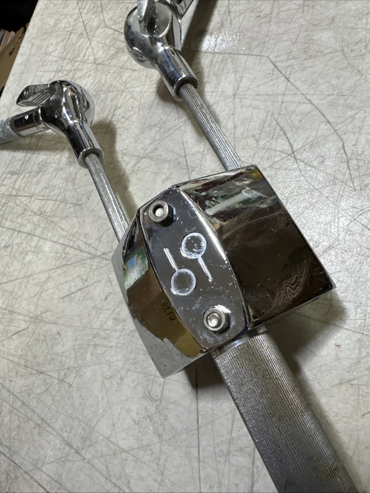 1980's Sonor Phonic Vintage Bass Drum Tom Post Mount Holder Clamp w/ Arms - Image 4 of 4