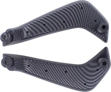 MOTOKU Carbon Fiber ABS Pair Interior Door Pull Handle for Ford Fiesta 2011-2020