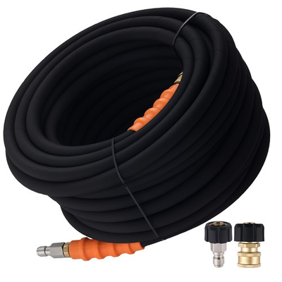 #ad 3 8quot; 4800PSI Pressure Washer Hose 75FT with Swivel Quick Connect Max 248°F $96.05