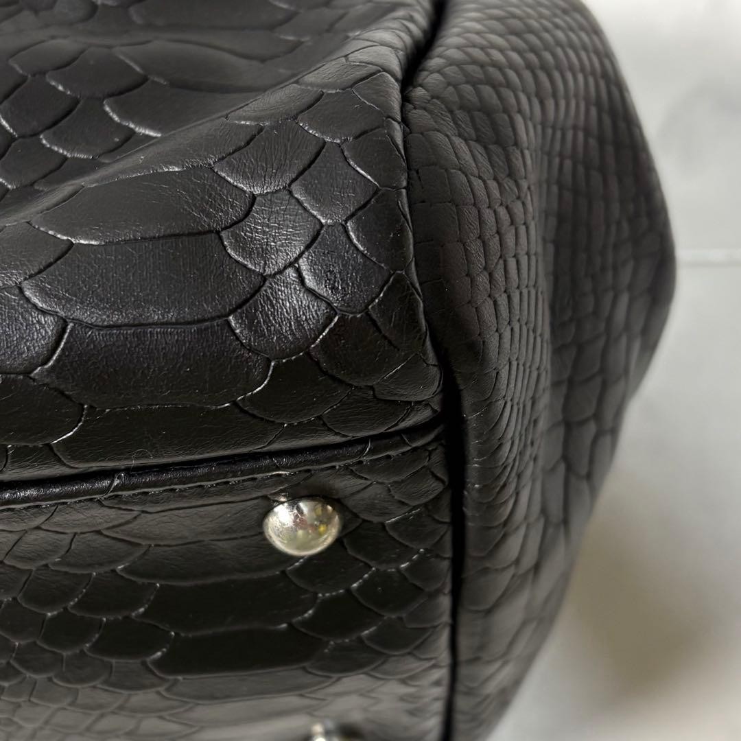 Excellent Condition LONGCHAMP Gabby Python Emboss… - image 11