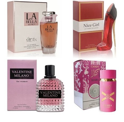 4pcs Perfume Set For Women With Floral Fragrance Gift Set With Vanilla