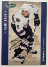 2005/06 UPPER DECK PARKHURST SAMI SALO SIGNED VANCOUVER CANUCKS CARD #472