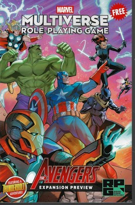 Multiverse RPG Avengers Expansion Preview   SC  Free RPG Day 2025  Marvel