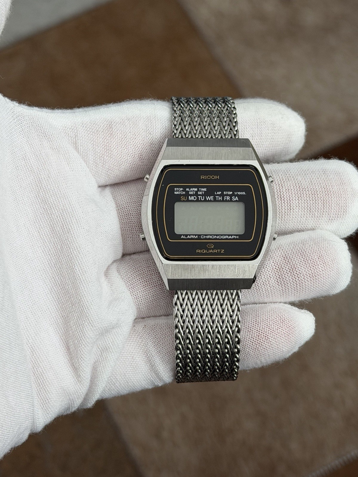 Rare Vintage Ricoh Riquartz Toshiba Men’s Digital Sports Watch Watch JDM 1970s