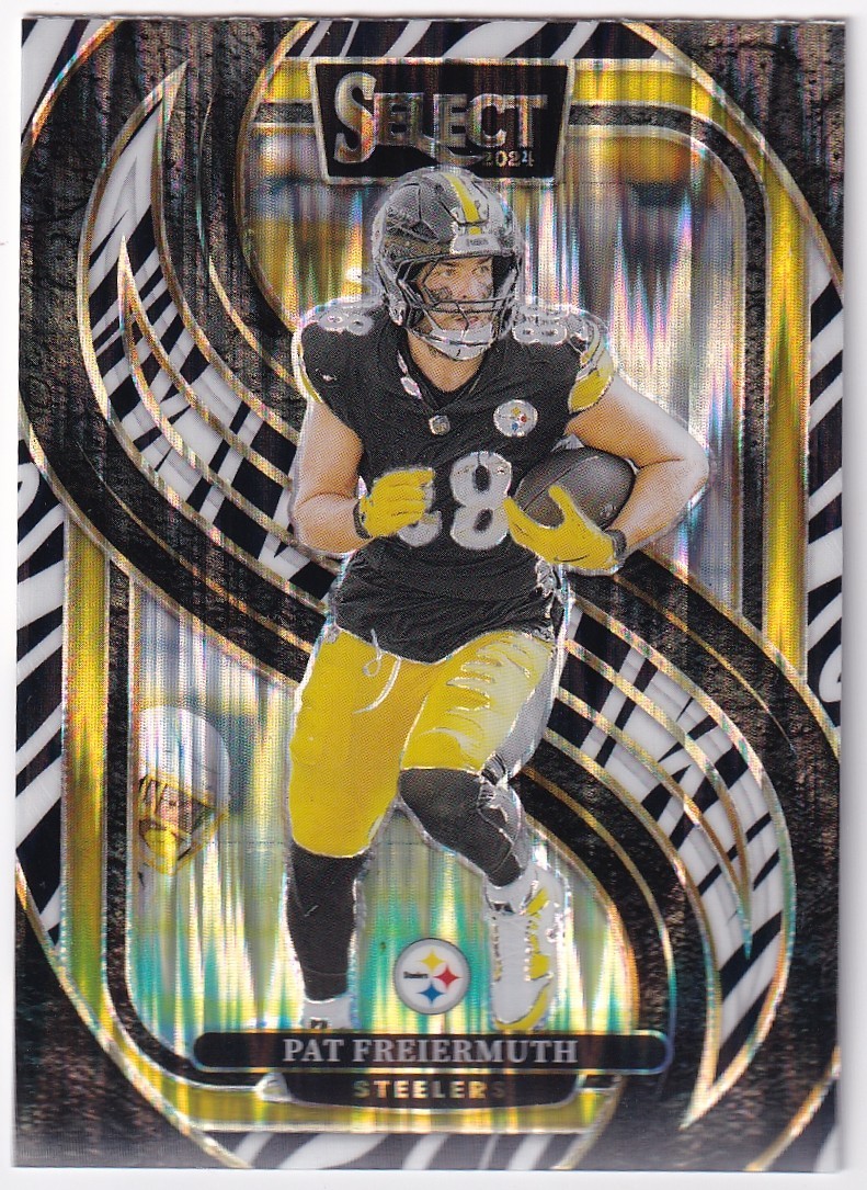 2024 Select Prizm Zebra Shock #186 Pat Freiermuth