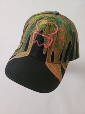 Green Orange Red Blue Black Abstract Graphic Baseball Cap