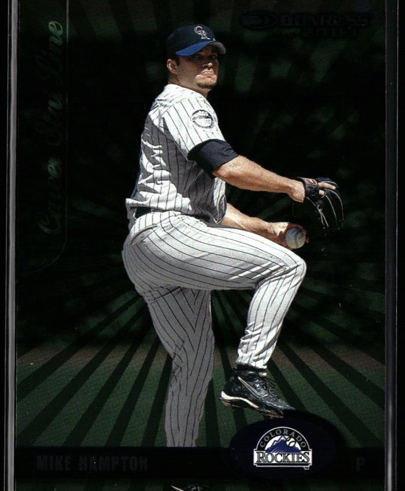 Mike Hampton 2003 Donruss #276 Stat Line Career #/106 Colorado Rockies