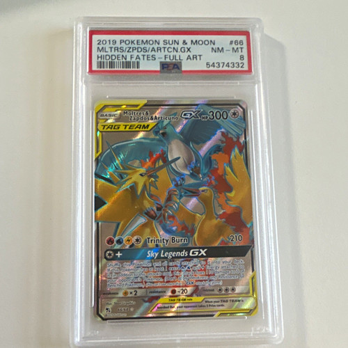 Moltres & Zapdos & Articuno-GX graded PSA 8 for sale on eBay