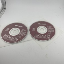 Microsoft Encarta 98 Encyclopedia CD Windows 98 RARE VINTAGE COLLECTOR  S ITEM