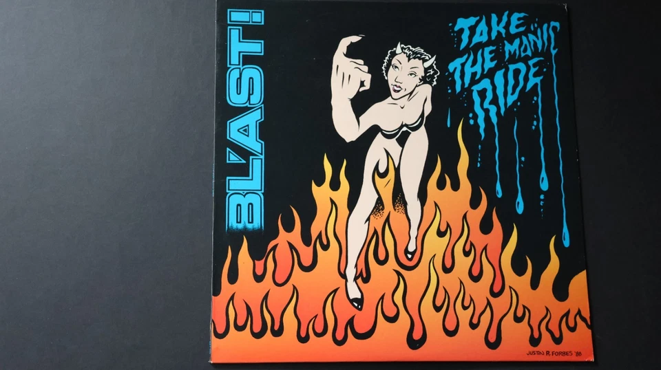 Bl'ast! – Take The Manic Ride LP VINYL 1st PRESS HARDCORE ROCK PUNK 1989 TOP - Bild 3 von 4