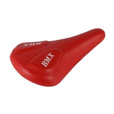 PRO BICYCLE BMX STYLE VINYL SADDLE RED