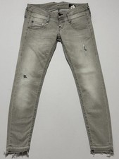 Herrlicher Pitch Slim Cropped Gr W28 Hose Jeans Destroyed Look 8857