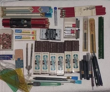 Lot Vintage Pencil Graphite Leads Assorted Pencils For Drafting