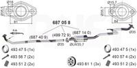 Ernst MittelschalldäMpfer Set 687058 FüR Toyota Yaris Vvt KSP90_ KSP90R
