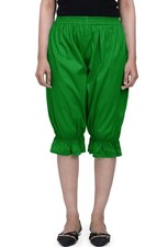 Emerald Green Cotton Women Victorian Bloomers Renaissance Edwardian Pantaloon