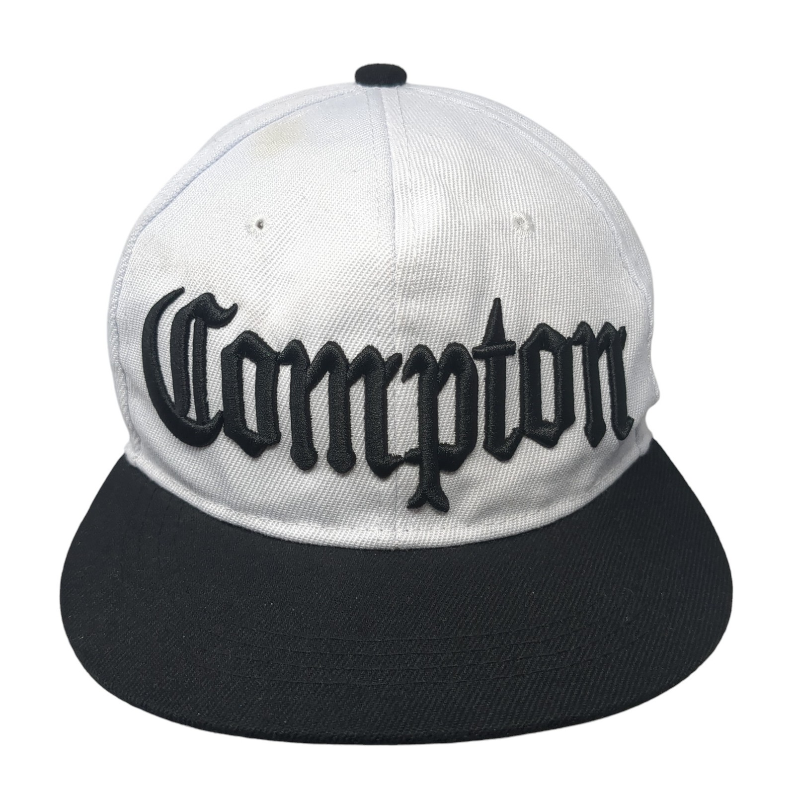 Compton Snapback Hat White One Size Adjustable Em… - image 1