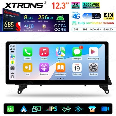 12,3'' 8G+256G Autoradio Für BMW X5 E70 X6 E71 CIC Android 14 Global 4G CarPlay