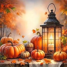 DAZZLEDOTS Diamond Painting Kits for Adults, Pumpkin Art Kit DT067