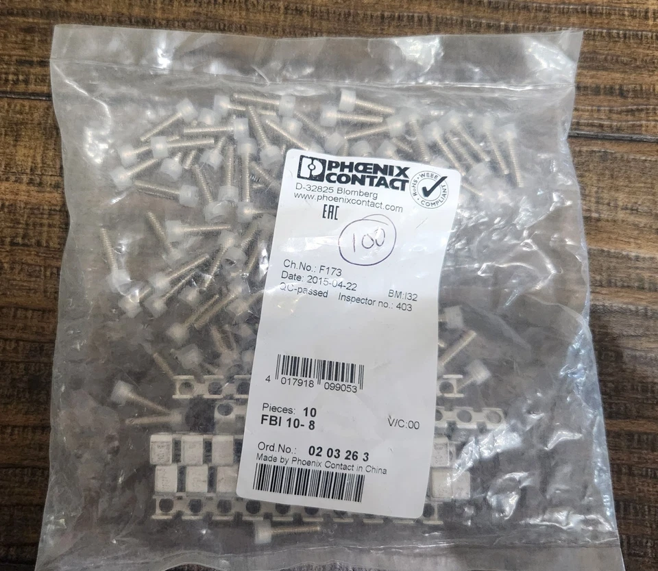 NEW PHOENIX CONTACT FBI 10-8 Fixed Bridge Jumper 10-Position (Ord. No. 0203263) - Image 3 of 4