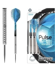 Harrows Pulse 90% Tungsten Steeltip Darts Set 25g – Professional High Grip NEW