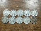 TEN D & S 90% Silver Mercury Dimes 1918-D, 25-S,36-D,36-S,37-S,39-D,40-S,41S,42D