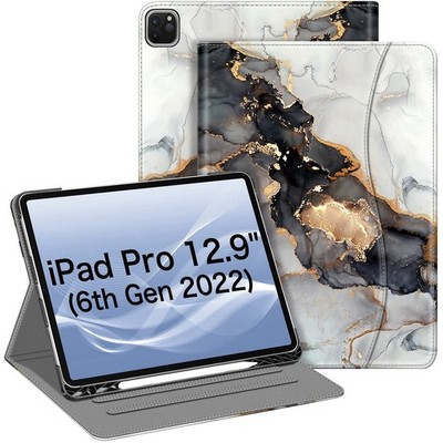 Folio Case for iPad Pro 12.9'' 6th Generation 2022, Multi-Angle Smart Stand Co...