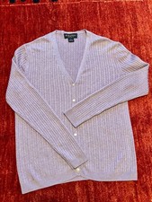 Brooks Brother Silk Cashmere Cardigan M Sweater Purple