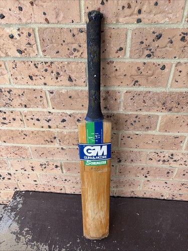 Gunn And Moore Scoremaster  Shane Warne Vintage Cricket Bat - Bild 2 von 10