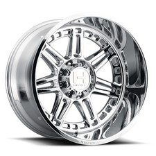 22x10 Hostile 124 Lunatic Armor Plated Chrome Wheel 8x6.5 -25mm