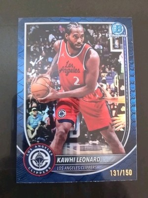 🏀2025-26 Bowman Kawhi Leonard BCV 118 Basketball Card Reptilian Blue /150 NM