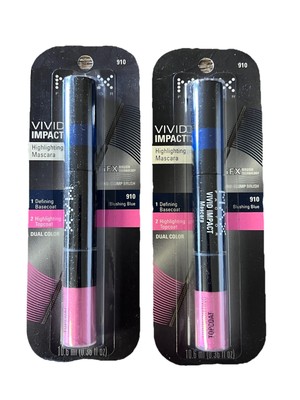 Max Factor Vivid Impact Dual Color Highlighting Mascara 910 Blushing Blue 2PK